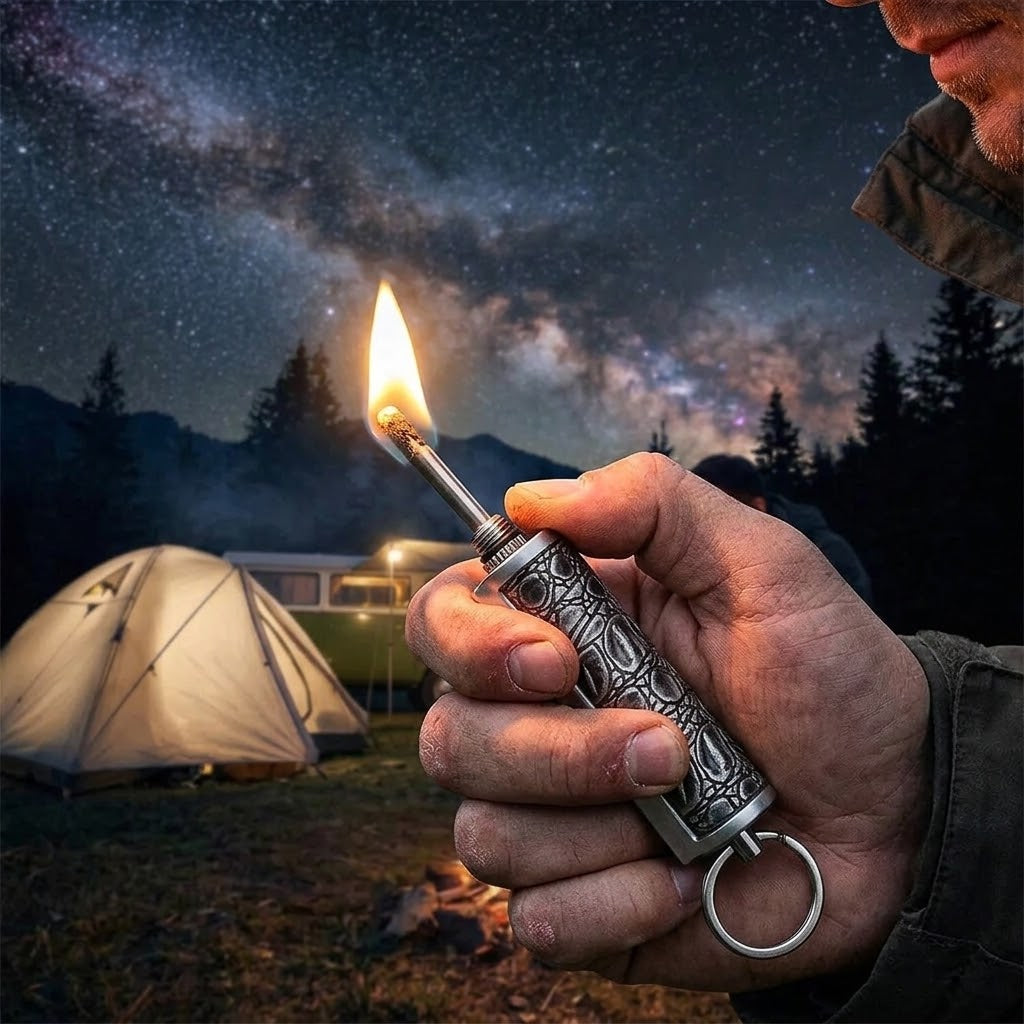 Spoora - All-Weather Fire Starter: Ignite Your Adventures Anytime, Anywhere!