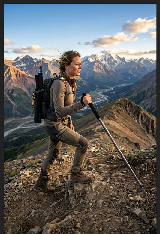 Ultralight Folding Hiking Poles - Perfect for Mountain Climbing and Camping Adventures!