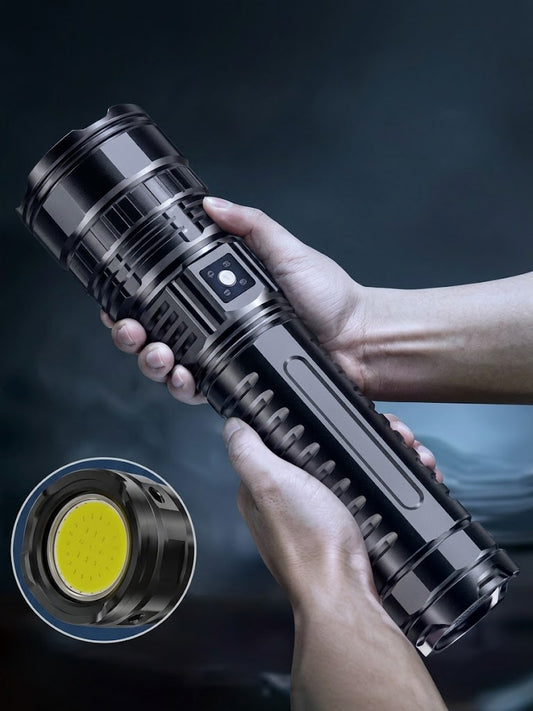 Unleash the Power of Light with the 20000W USB Rechargeable LED Flashlight - 990000000LM Tactical Lantern for Ultimate Outdoor Adventures