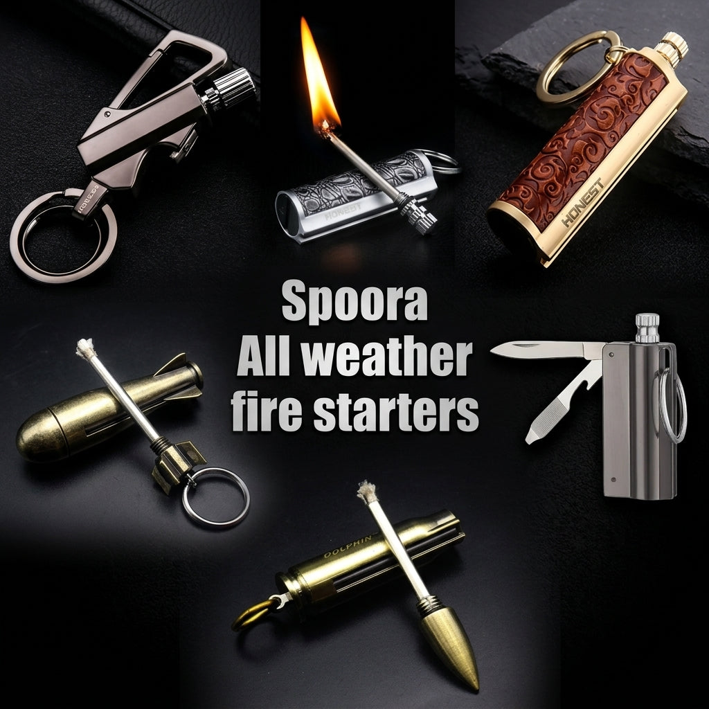 Spoora - All-Weather Fire Starter: Ignite Your Adventures Anytime, Anywhere!